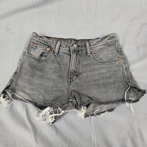 Vintage Levi's 511 Denim Gray Cut off Shorts: Women's Size W28 Grunge Style